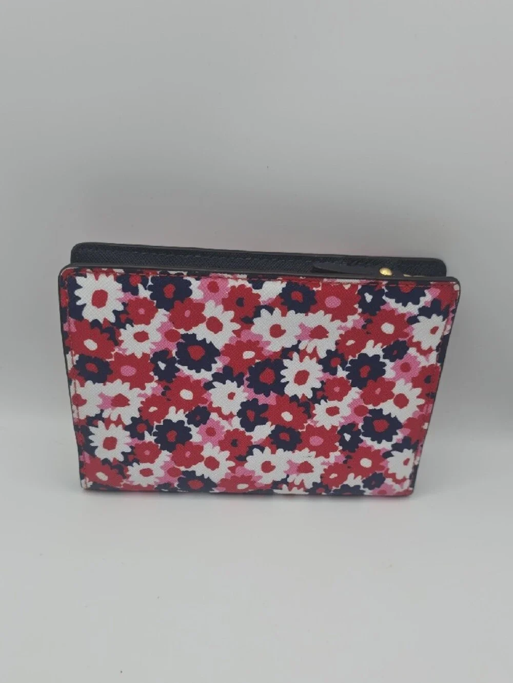 Michael Kors Floral Zip Wallet in Red, Pink, Navy & White